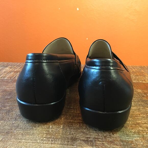 SAS San Antonio Shoes Ace Slip On Moccasin Mens 12W Black Leather Shoe Loafer - Picture 5 of 11